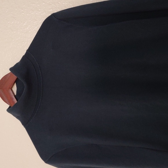 USED TALBOTS TURTLENECK XL PETITE BUTTON ON SLEEVES BLUE - Picture 2 of 12